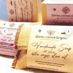 Stories of Greek Origins: Olive Oil Artisanal Soap Lg. Size 250g/8oz  6 Options